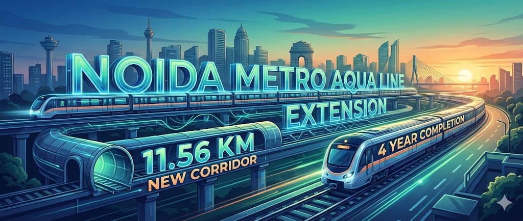 नोएडा मेट्रो एक्वा लाइन का विस्तार: बोटैनिकल गार्डन से सेक्टर-142 तक 11.56 किमी नया कॉरिडोर, 4 साल में होगा पूरा