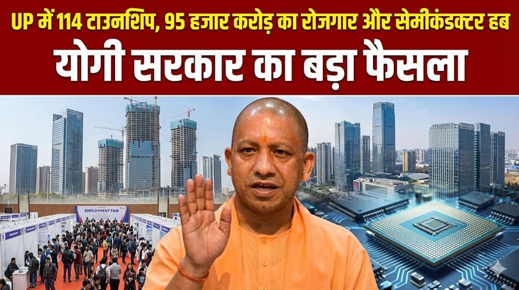 UP Development Blueprint 2026: योगी सरकार का मेगा प्लान – 114 Township, 95 हजार करोड़ का Job Mission और Semiconductor Hub