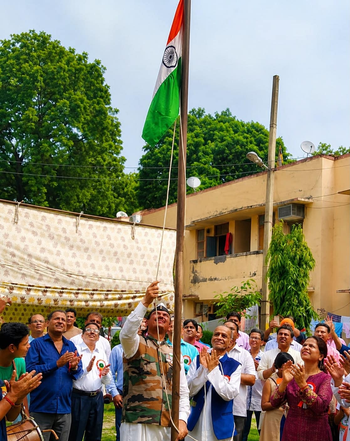 कमांडो सुरेंद्र सिंह ने क्षेत्रवासियों से हर घर तिरंगा फहराने की अपील की