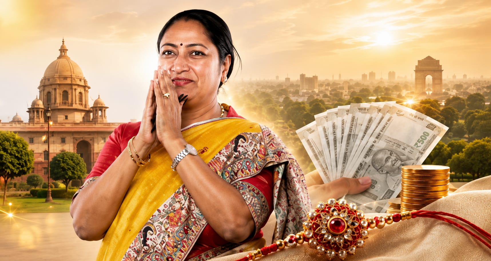 दिल्ली में ₹2500 वाली योजना लागू, रक्षाबंधन पर मिलेंगे पैसे